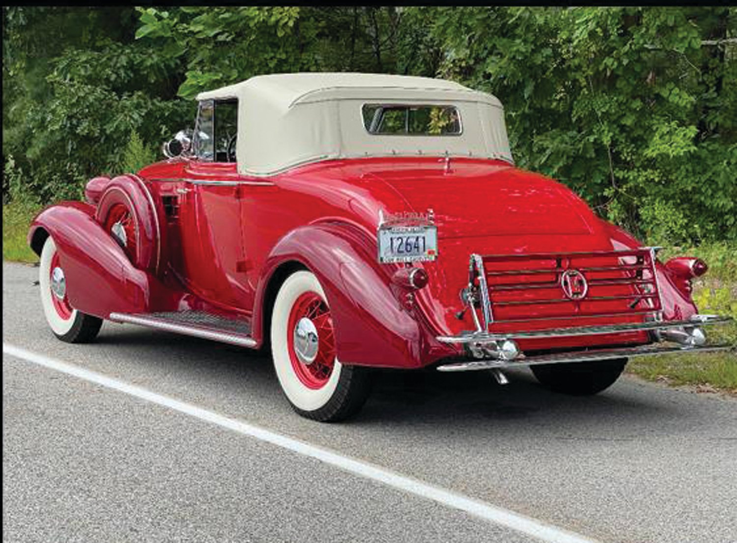 ROAD READY: John Ricci’s 1934 Cadillac finally cruises down the road after a long restoration.